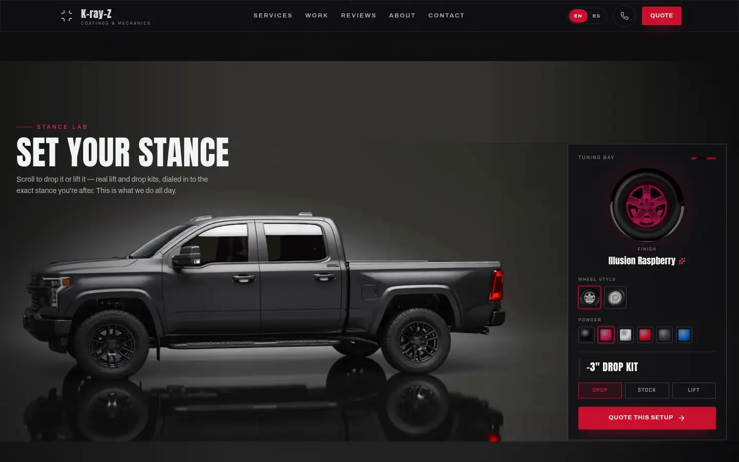 K-ray-Z Coatings & Mechanics — desktop view